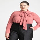 Tie Detail Bow Top image number null