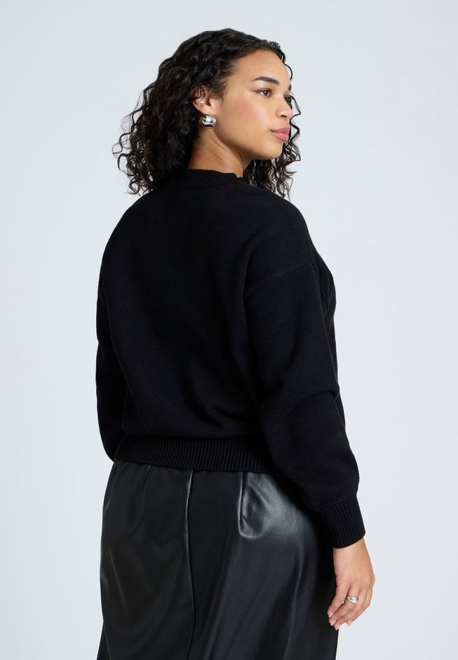 Bow Intarsia Sweater image number 1