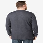 Waffle-Knit Thermal Henley Tee image number null