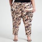 Velvet Waistband Printed Pant image number null