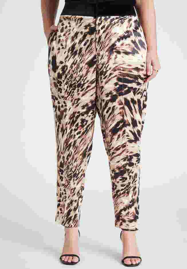 Velvet Waistband Printed Pant image number 1