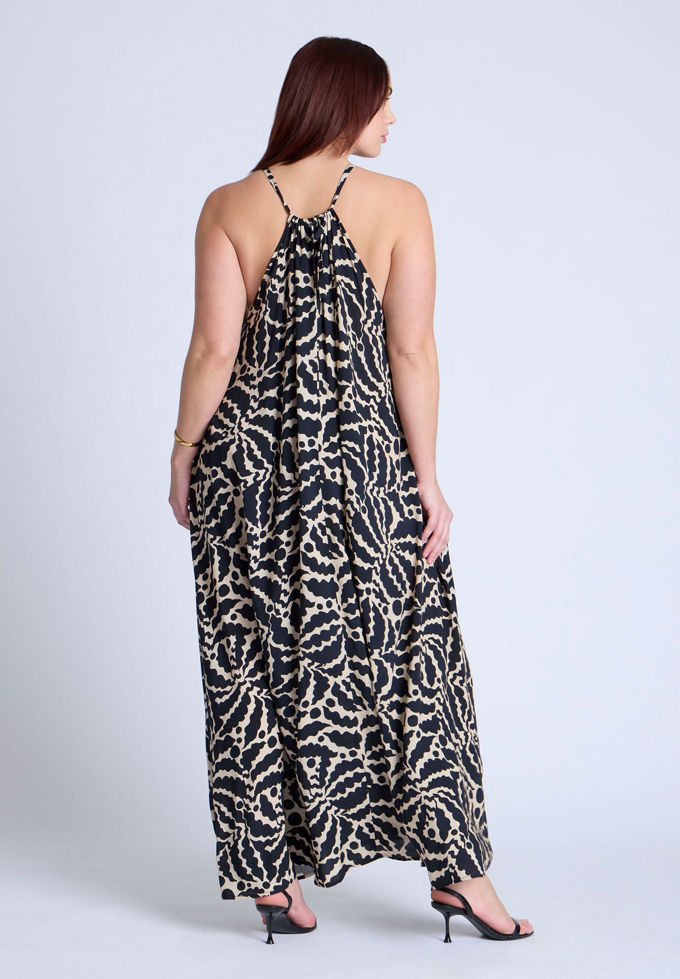 Hardware Detail Trapeze Maxi Dress image number 1