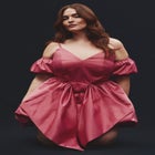 Dramatic Bow Mini Dress image number null