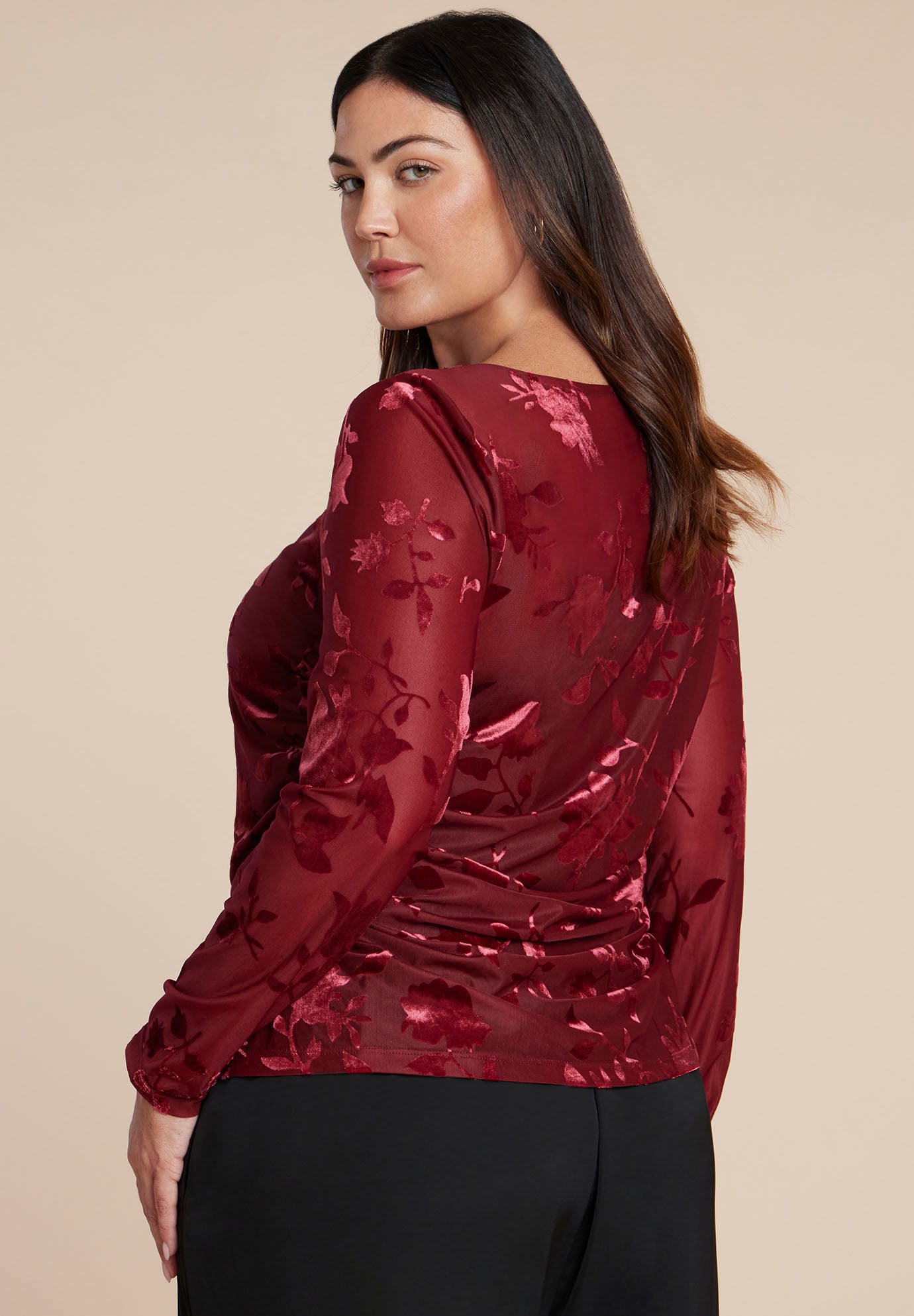 Floral Jacquard Top image number 1