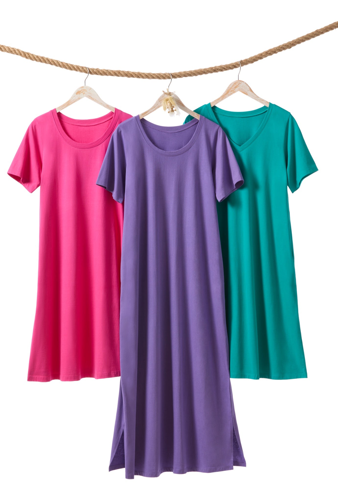Perfect Short-Sleeve Scoopneck Maxi Tee Dress image number 6
