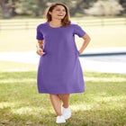 Perfect Short-Sleeve Crewneck Tee Dress image number 0