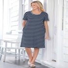 Perfect Short-Sleeve Crewneck Tee Dress image number 0