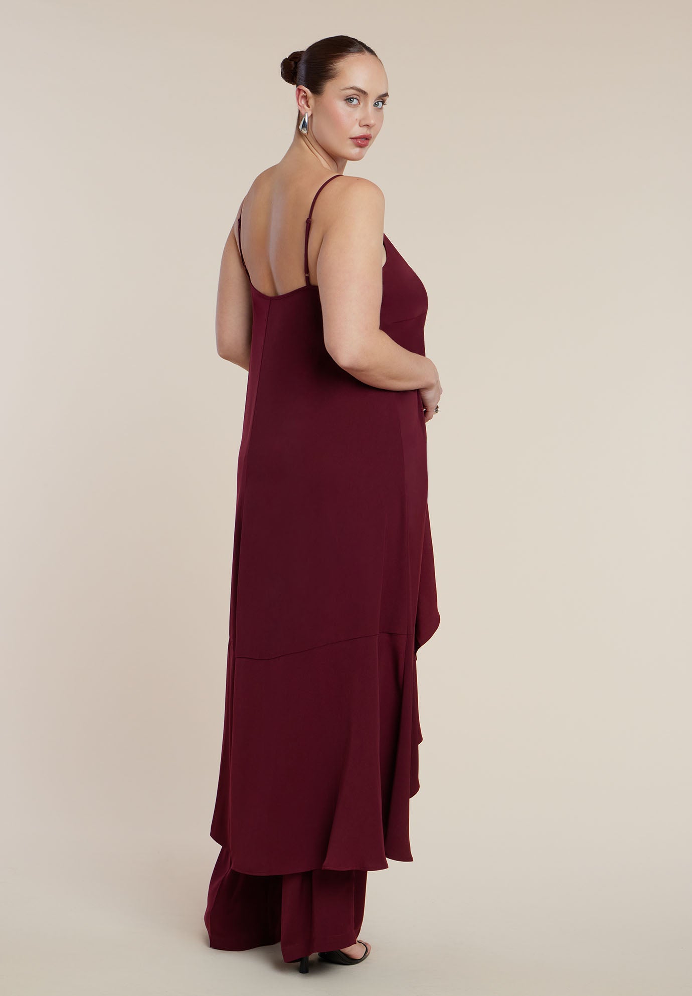 Tie-Front Ruffle Duster image number 2