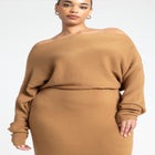 Off The Shoulder Long Sleeve Dress image number null