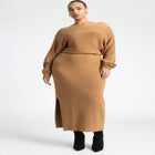 Off The Shoulder Long Sleeve Dress image number null