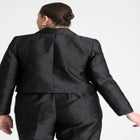 Jacquard Cropped Blazer image number null