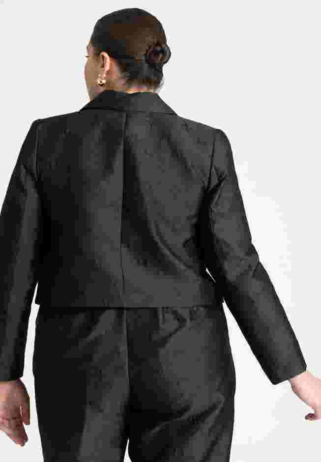 Jacquard Cropped Blazer image number 3