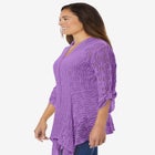 Open Front Pointelle Cardigan Sweater image number null