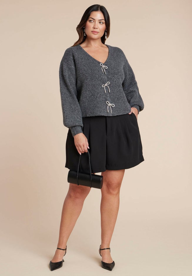 Crystal Bow Cardigan image number 3