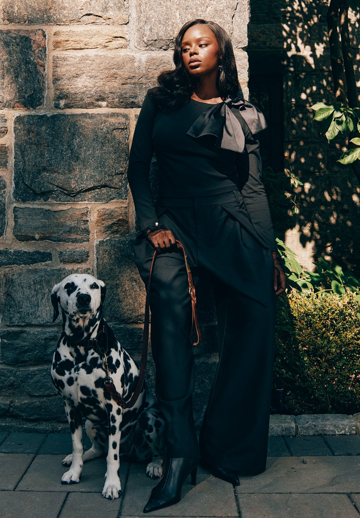 Pleat Detail Trouser With Long Belt image number 3