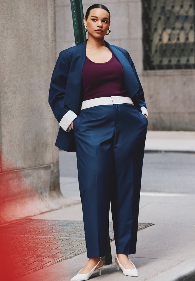 Interior Waistband Detail Trouser image number null