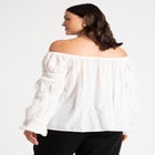 Off The Shoulder Detail Blouse image number null
