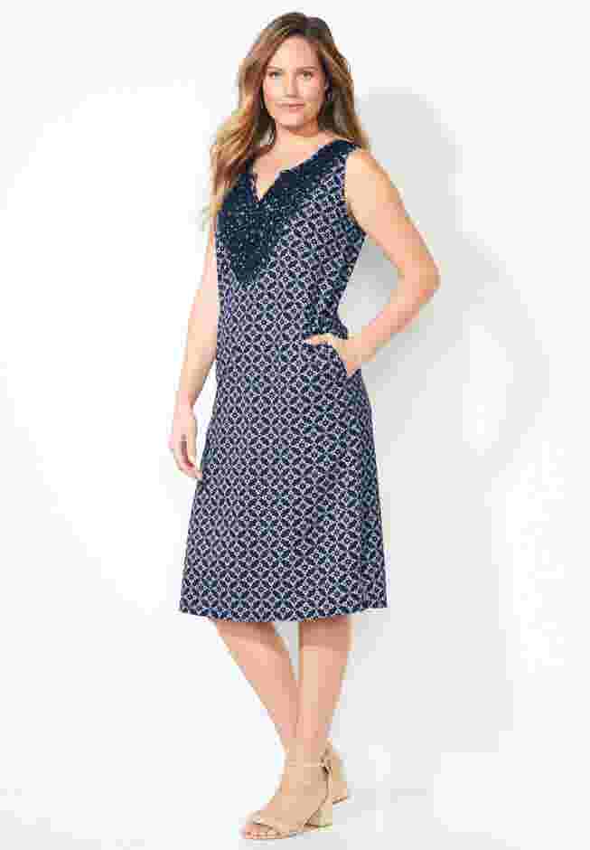 Liz&Me® Long Applique Dress image number 2