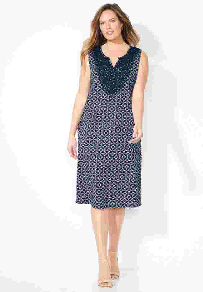 Liz&Me® Long Applique Dress image number 0