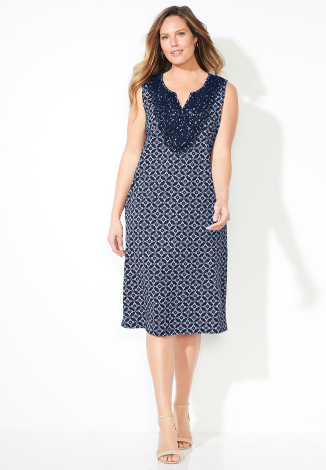 Liz&Me® Long Applique Dress image number null
