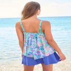 Mesh Double-Tier Tankini Top image number 1