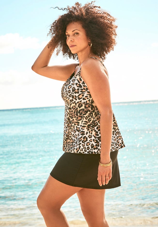 Bra-Size Wrap Tankini Top image number null