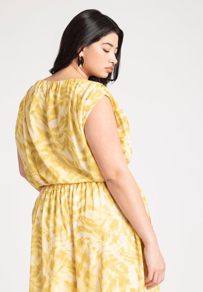 Shirred High-Low Crop Top image number 2