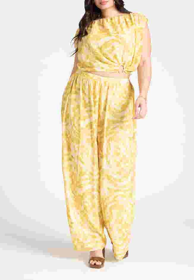 Shirred High-Low Crop Top image number 3