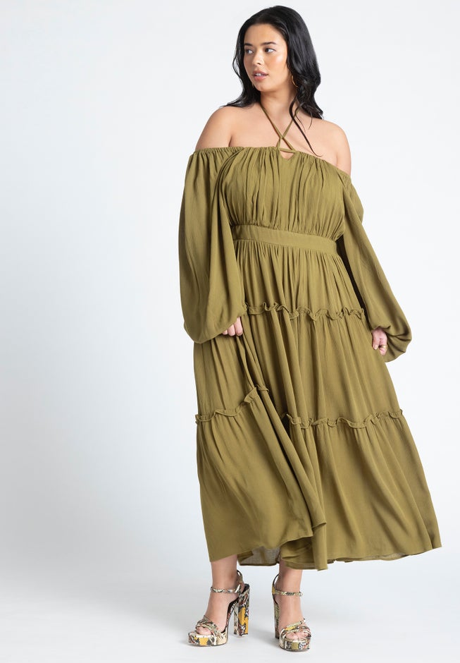 Tiered Ruffle Maxi Dress image number 0