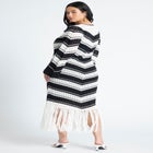 Crochet Maxi Dress With Fringe image number null