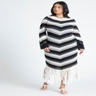 Crochet Maxi Dress With Fringe image number null