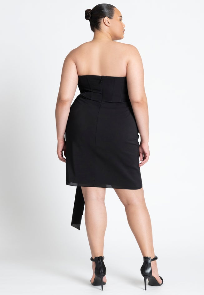 Rosette Sash Mini Dress image number 1