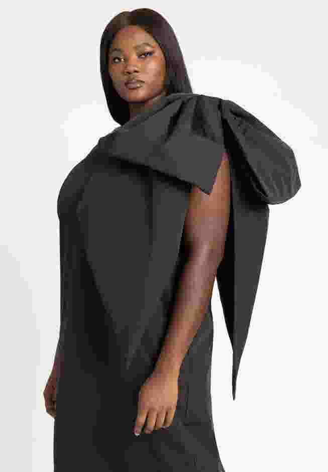 One Shoulder Bow Column Dress image number 3