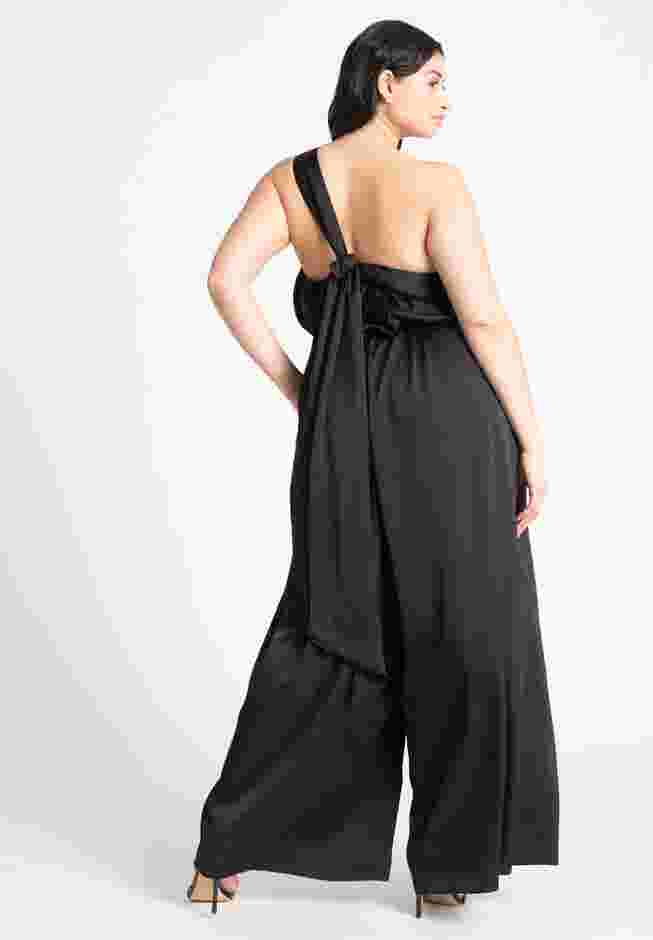 Tie Detail Satin Jumpsuit image number 1