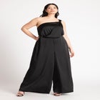 Tie Detail Satin Jumpsuit image number null