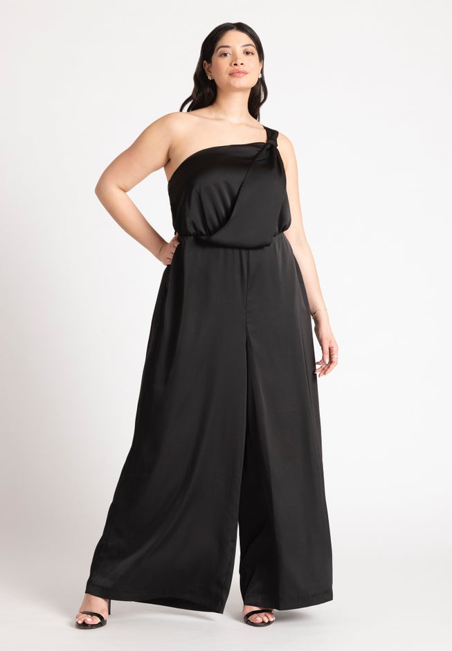 Tie Detail Satin Jumpsuit image number 0