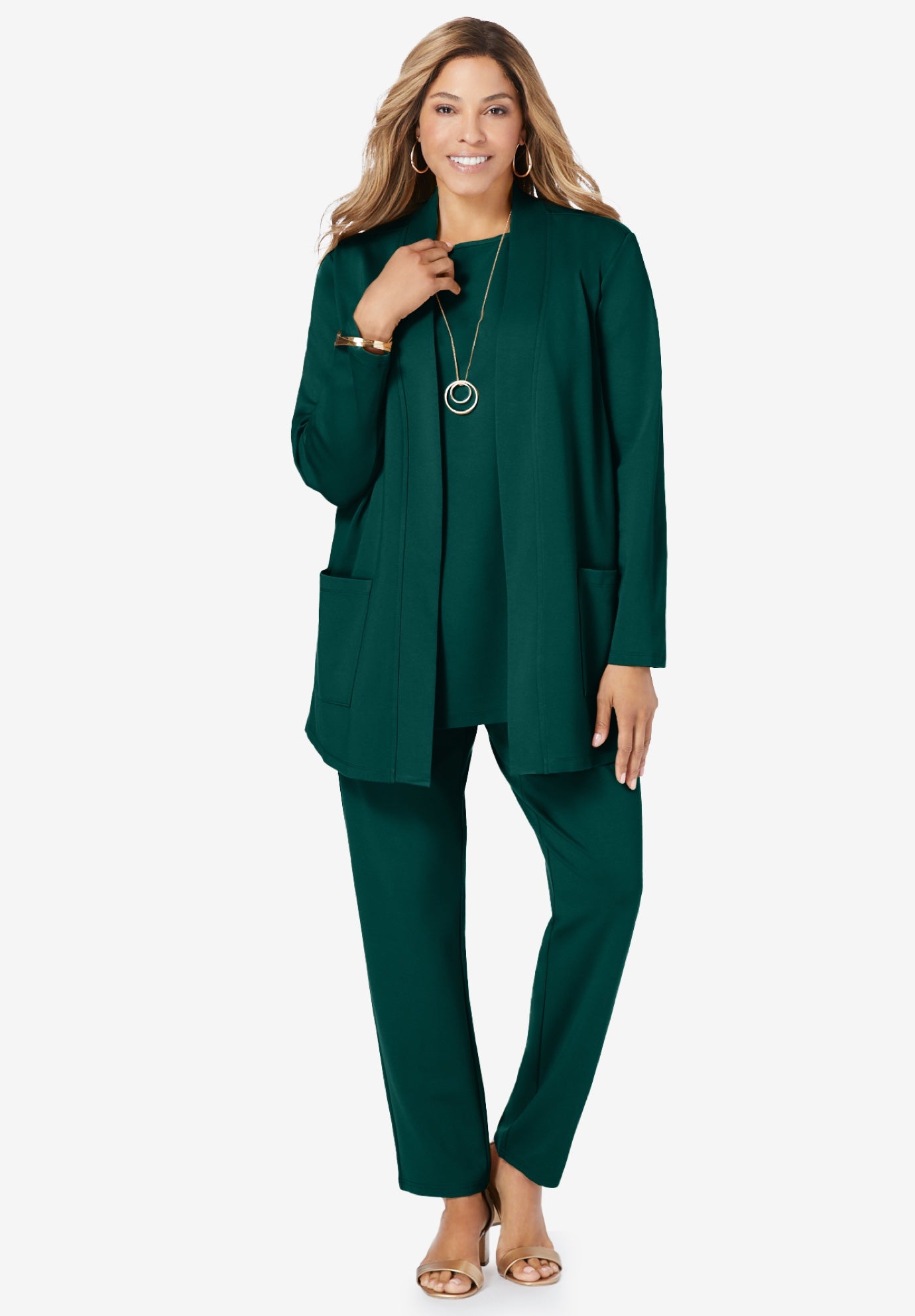 3 Piece Ponte Pant Set image number 0