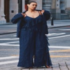 Ruffle Chantilly Lace Jumpsuit image number null