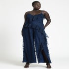 Ruffle Chantilly Lace Jumpsuit image number null