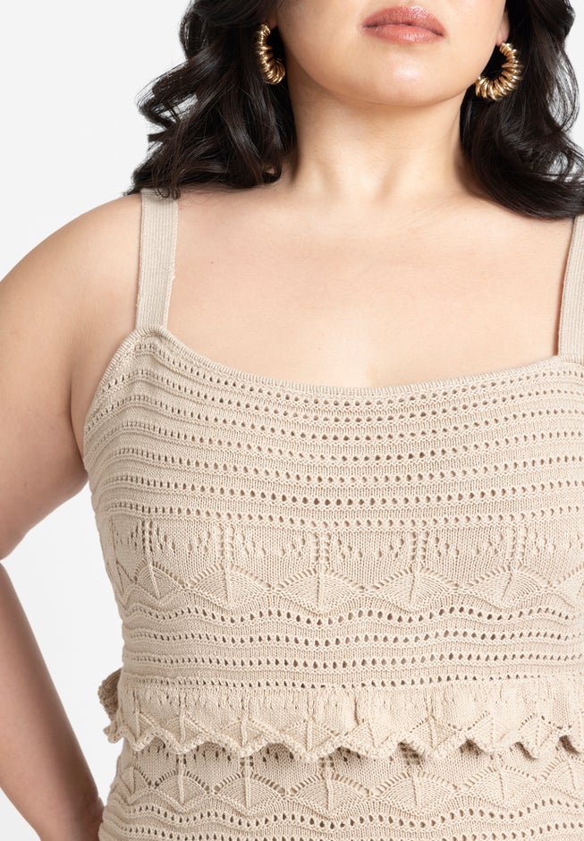 Crochet Maxi Dress image number null