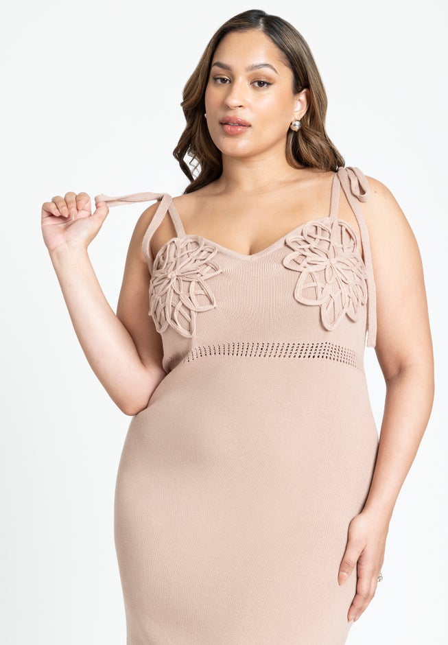Floral Sweater Dress image number null