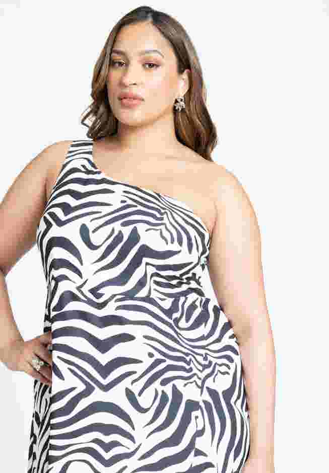 Zebra Print Flowy Maxi Dress image number 2