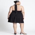 Halter Flare Mini Dress image number null