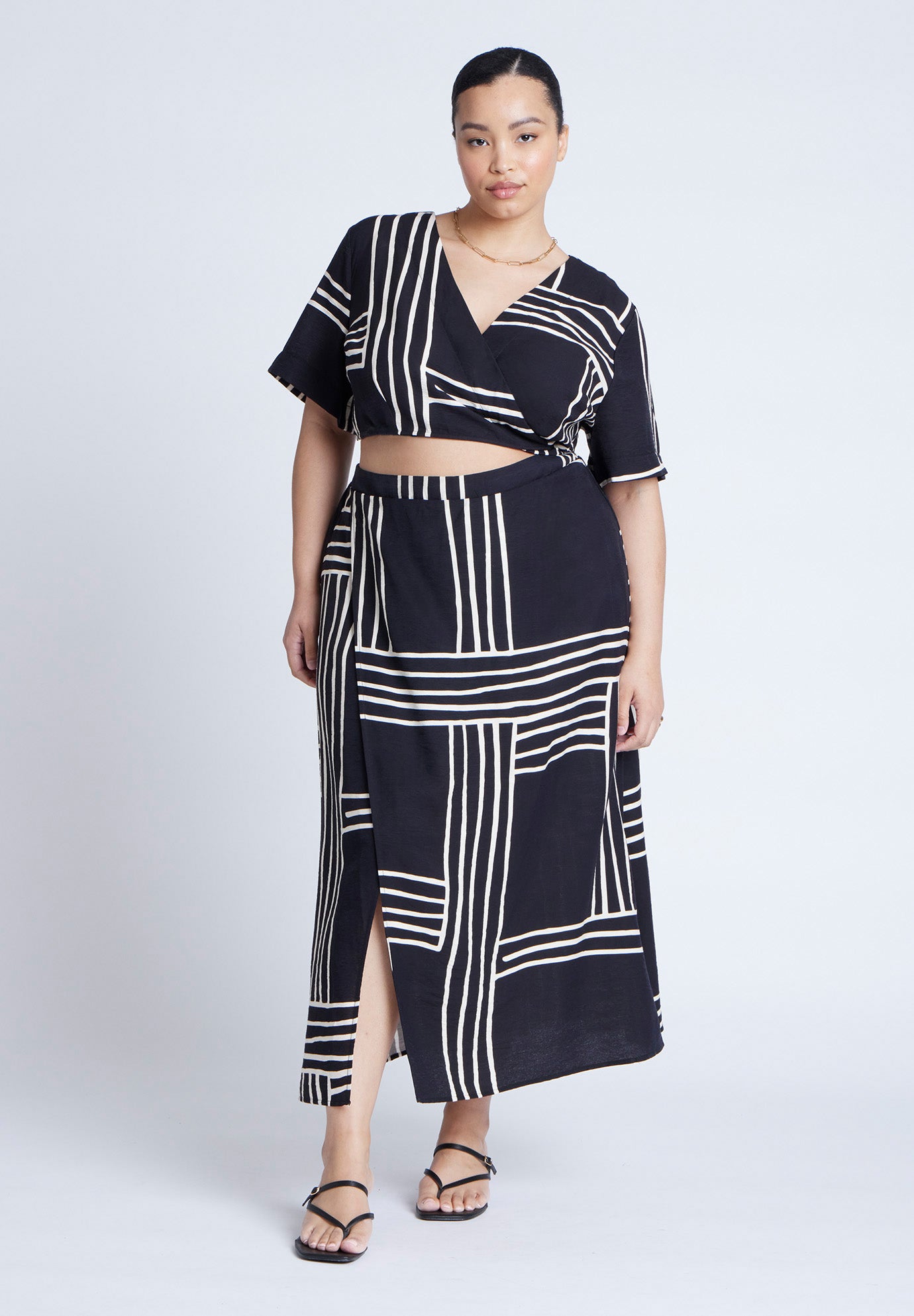 Wrapover Printed Skirt image number 0