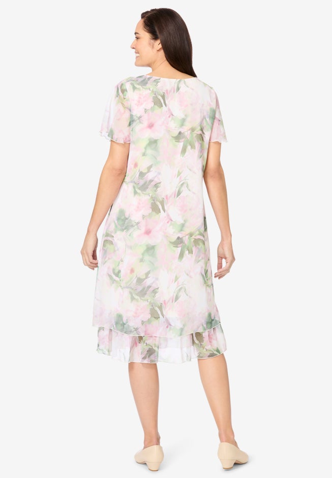 Overlay Tiered Dress image number 1