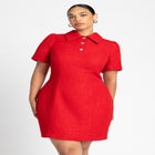 Tweed Mini Shirt Dress image number 2