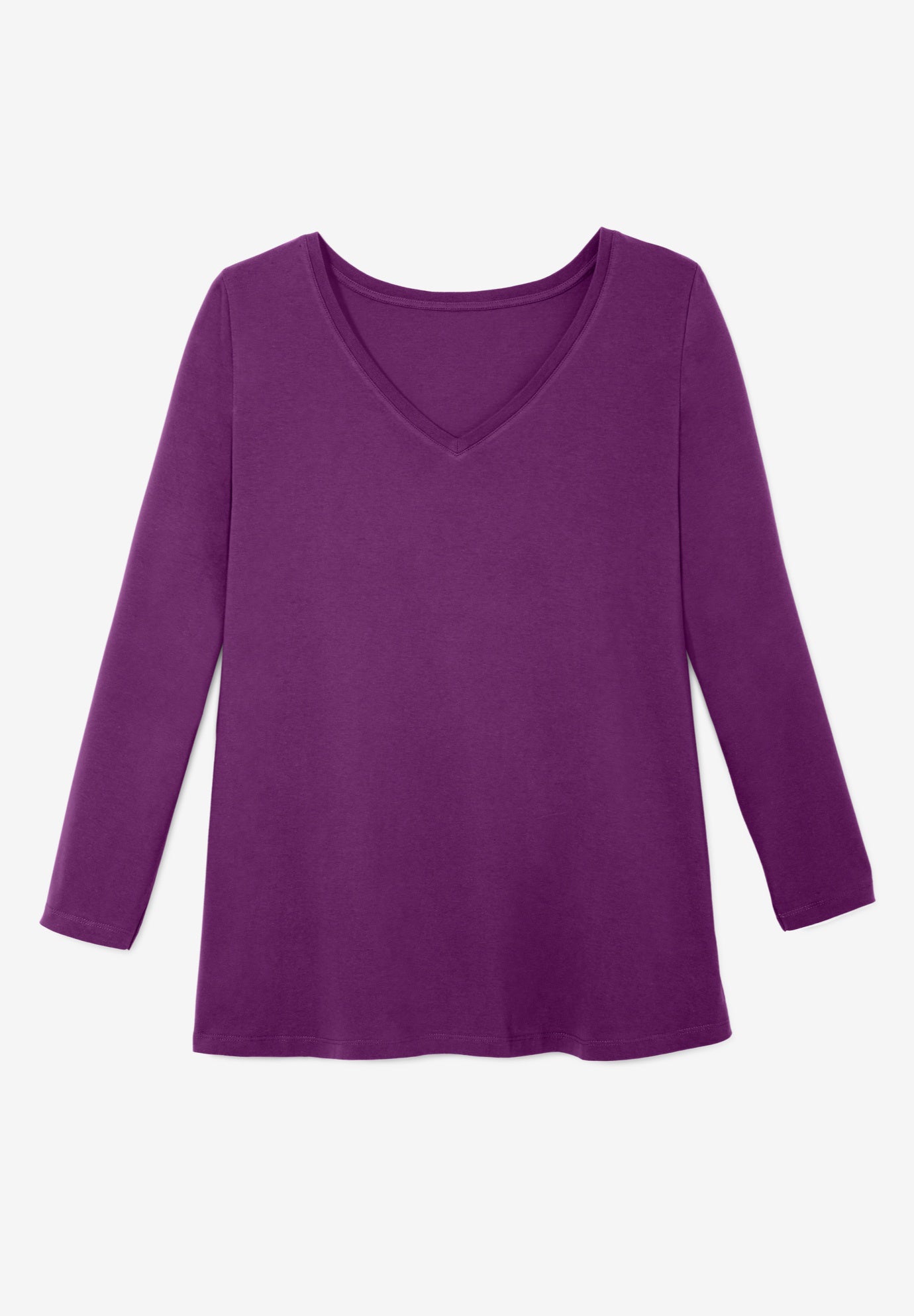 Perfect Long-Sleeve V-Neck Tee image number 4