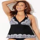 Apron Halter Tankini Top image number null