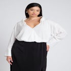 Collared Satin Column Dress image number null