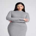 Mock Neck Maxi Dress image number null